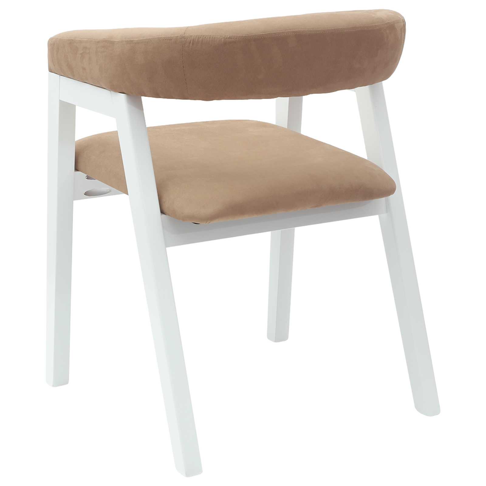 Esszimmerstühle 2 pcs Weiß 54 x 57 x 73 cm Massives Gummiholz