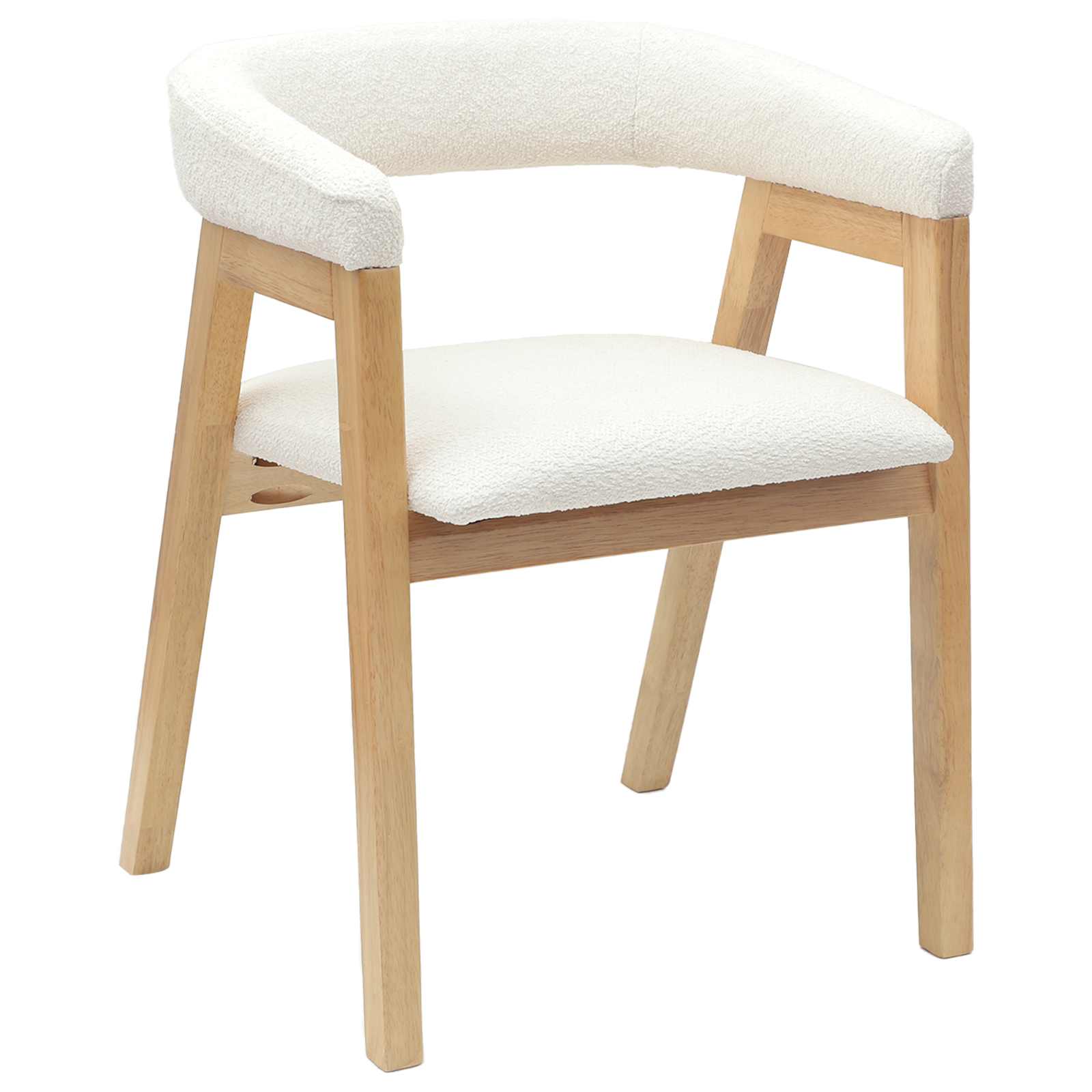 Esszimmerstühle 2 pcs Natur 54 x 57 x 73 cm Massives Gummiholz