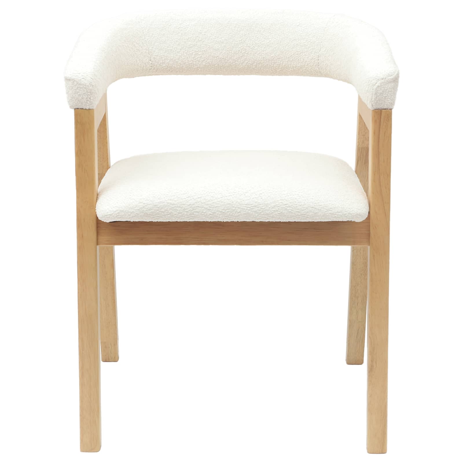 Esszimmerstühle 2 pcs Natur 54 x 57 x 73 cm Massives Gummiholz