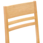 Esszimmerstühle 2 pcs Natur 43 x 54 x 89 cm Massives Gummiholz