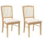 Esszimmerstühle 2 pcs Natur 50 x 52,5 x 91 cm