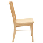 Esszimmerstühle 2 pcs Natur 50 x 52,5 x 91 cm