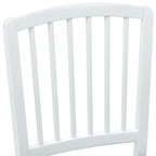 Esszimmerstühle 2 pcs Weiß 50 x 52,5 x 91 cm Massives Gummiholz