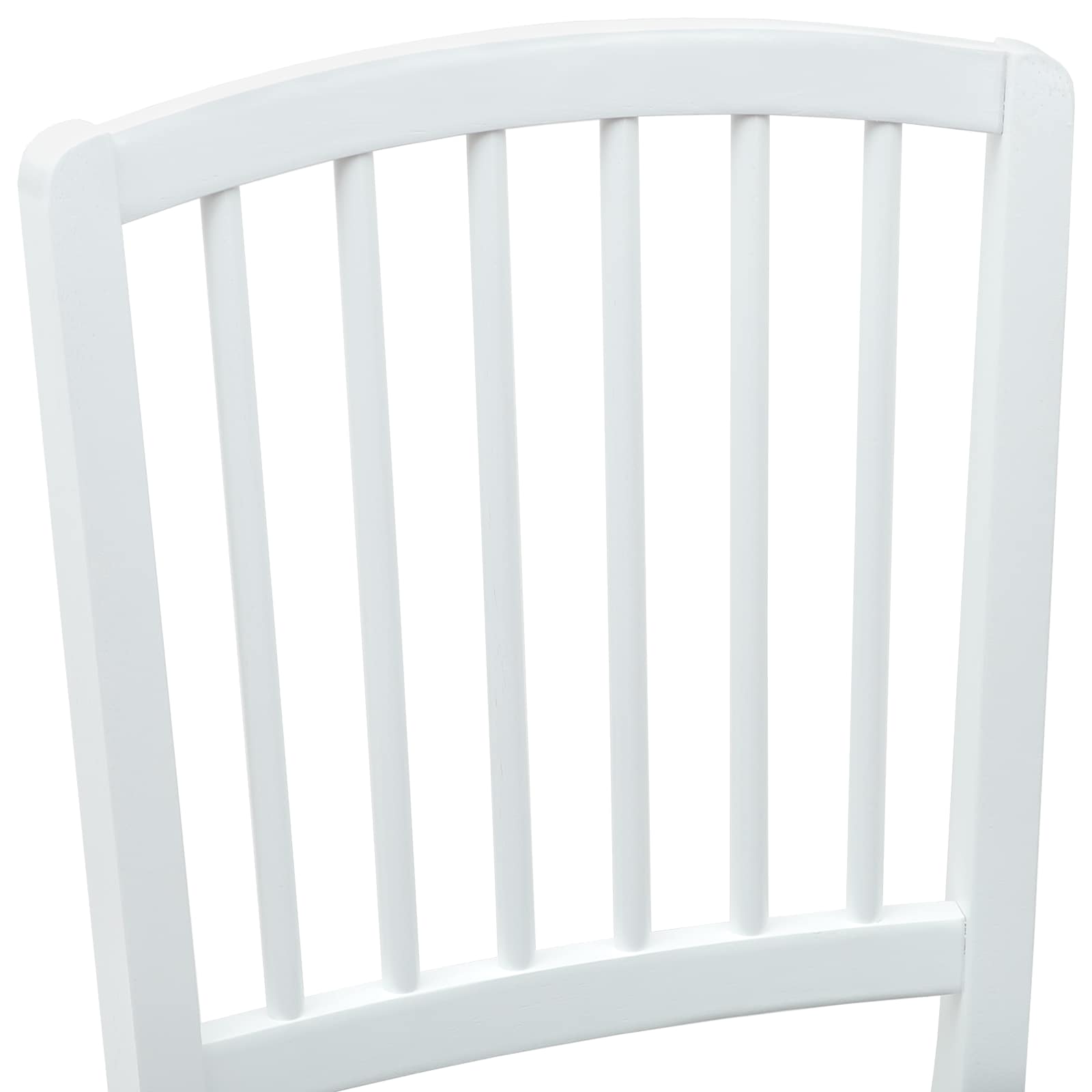 Esszimmerstühle 2 pcs Weiß 50 x 52,5 x 91 cm Massives Gummiholz