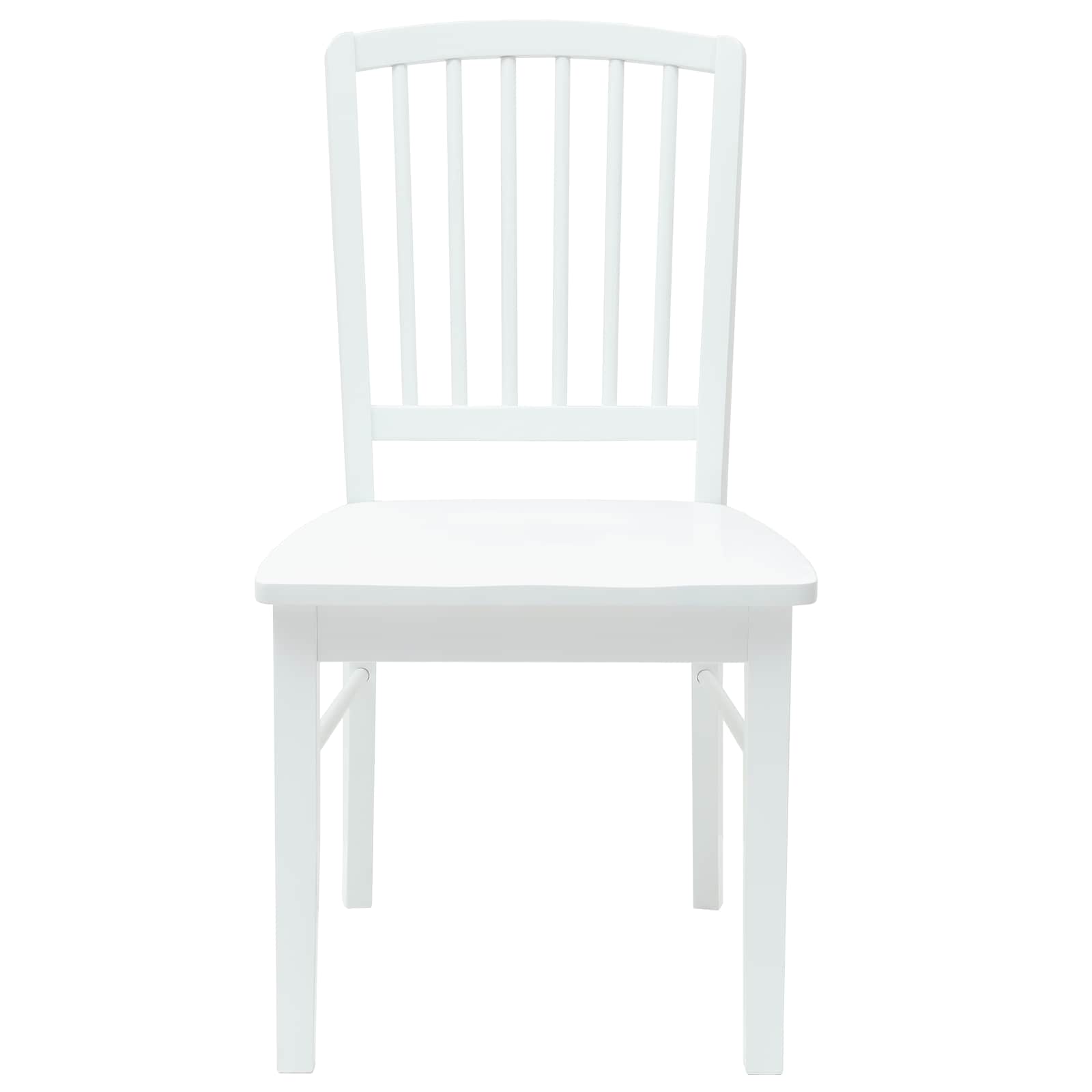 Esszimmerstühle 2 pcs Weiß 50 x 52,5 x 91 cm Massives Gummiholz