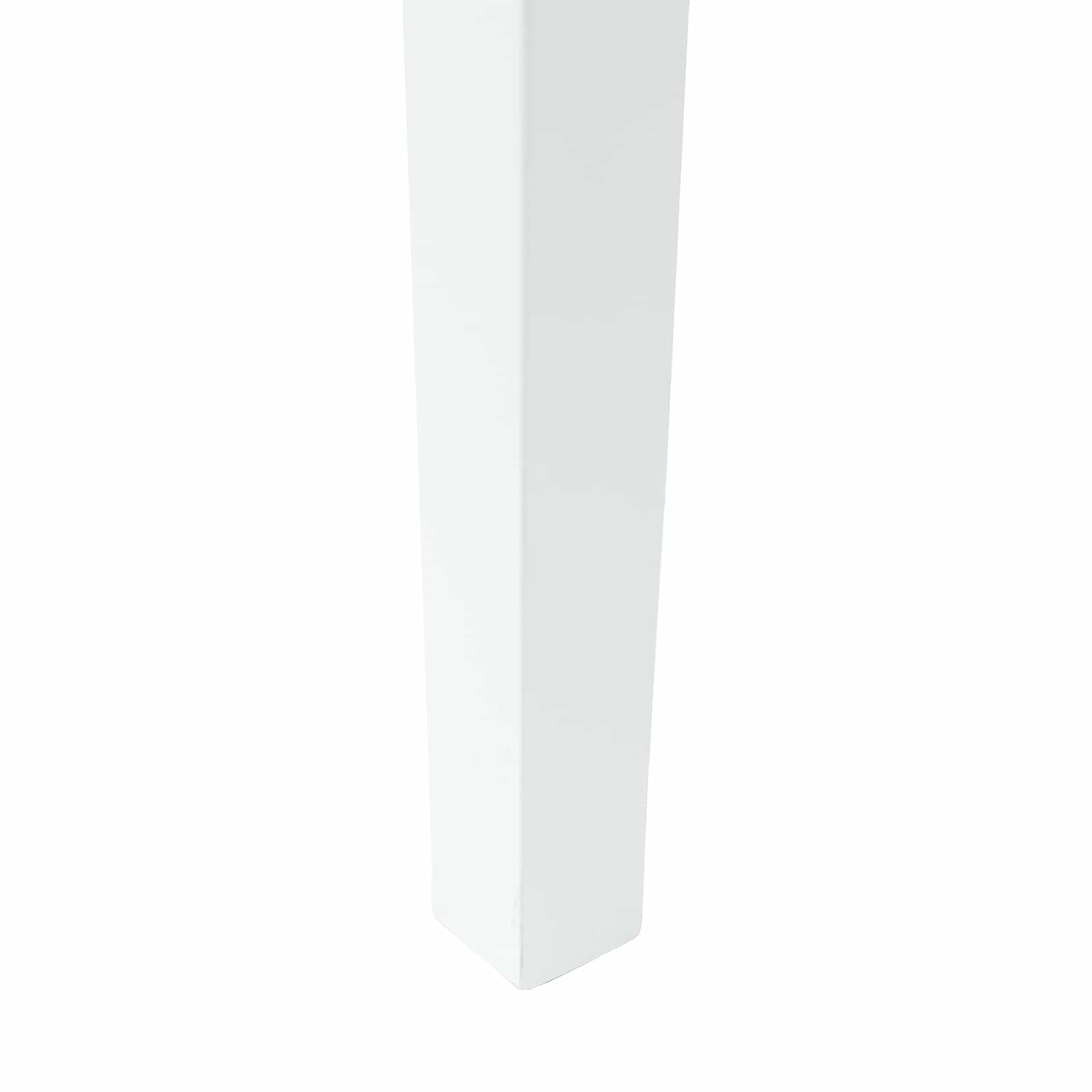 Esszimmerstühle 2 pcs Weiß 50 x 52,5 x 91 cm Massives Gummiholz