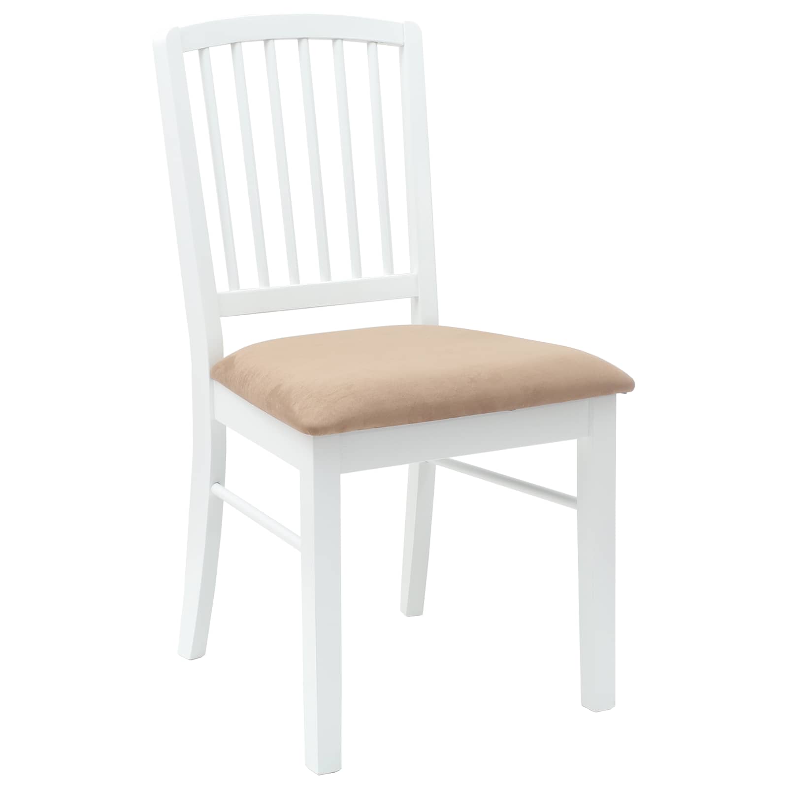 Esszimmerstühle 2 pcs Weiß 50 x 52,5 x 91 cm Massives Gummiholz