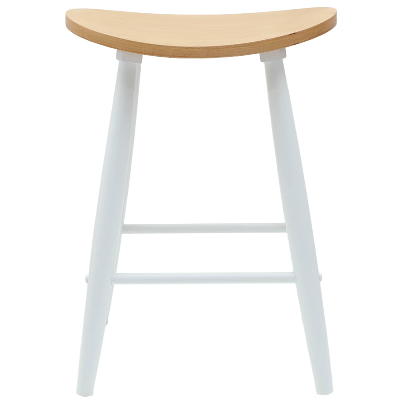 Esszimmerstühle 2 pcs Weiß 46 x 37 x 63 cm Massives Gummiholz