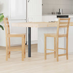 Esszimmerstühle 2 pcs Natur 40 x 47,5 x 99,5 cm