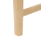 Esszimmerstühle 2 pcs Natur 48 x 49 x 95 cm Massives Gummiholz