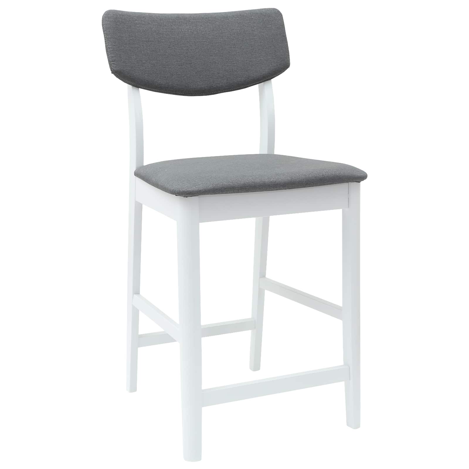 Esszimmerstühle 2 pcs Weiß 48 x 49 x 95 cm Massives Gummiholz