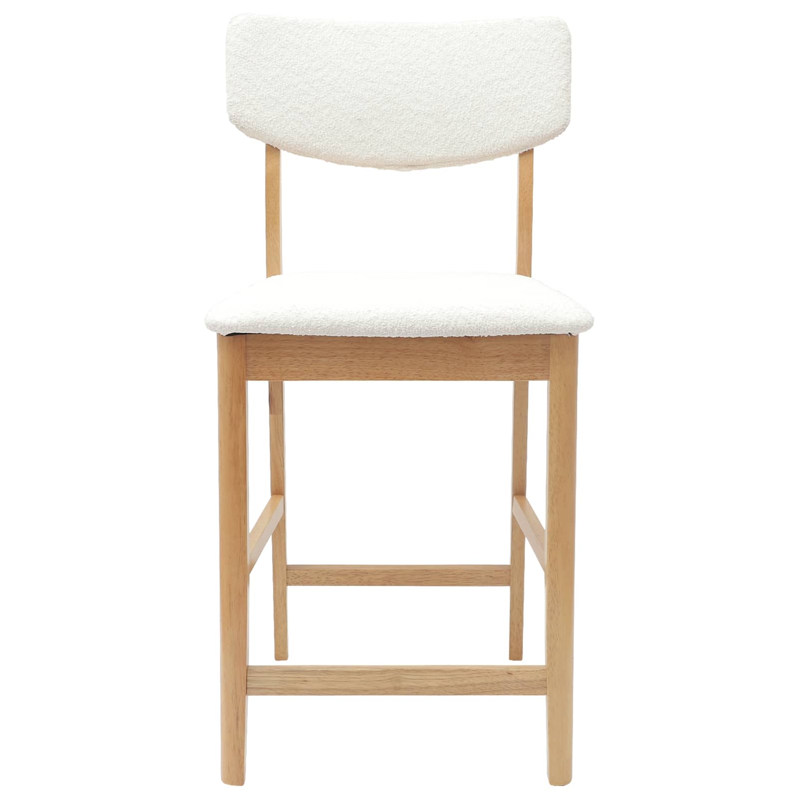 Esszimmerstühle 2 pcs Natur 48 x 49 x 95 cm Massives Gummiholz