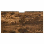 Badezimmermöbel-Set 3 pcs Geräucherte Eiche Holzwerkstoff