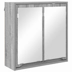 Badezimmermöbel-Set mit Regal 3 pcs Graues Sonoma Holzwerkstoff