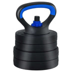 4-in-1 Hantelset 30kg Schwarz und Blau Zement und Eisensand