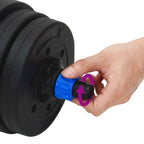 4-in-1 Hantelset 30kg Schwarz und Blau Zement und Eisensand