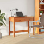 Schreibtisch Max Braun 100 x 50 x 78 cm Massives Kiefernholz