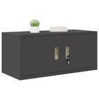 Aufbewahrungsschrank Schwarz 90 x 40 x 40 cm Stahl