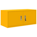 Aufbewahrungsschrank Senfgelb 90 x 40 x 40 cm Stahl