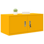 Aufbewahrungsschrank Senfgelb 90 x 40 x 40 cm Stahl