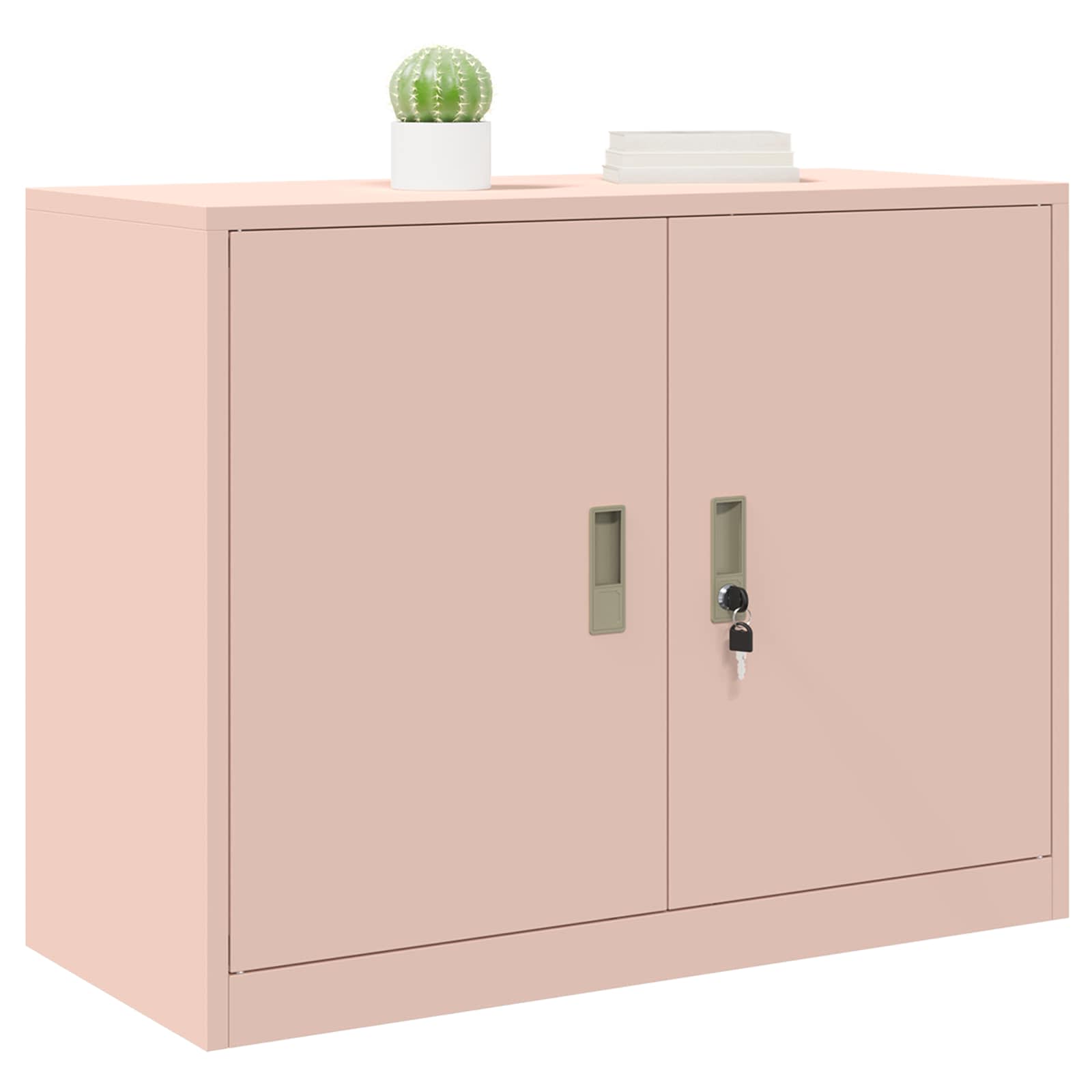 Aufbewahrungsschrank Rosa 90 x 40 x 70 cm Stahl
