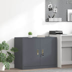Aufbewahrungsschrank Anthrazit 90 x 40 x 70 cm Stahl