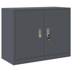 Aufbewahrungsschrank Anthrazit 90 x 40 x 70 cm Stahl