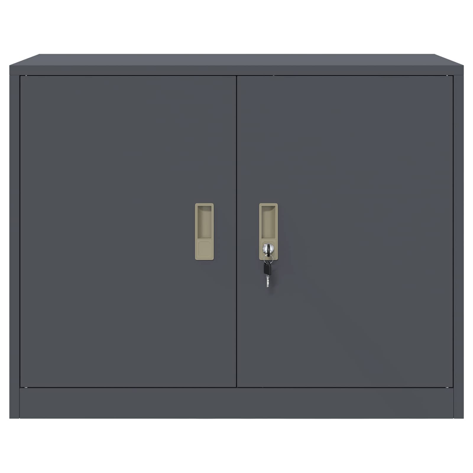 Aufbewahrungsschrank Anthrazit 90 x 40 x 70 cm Stahl