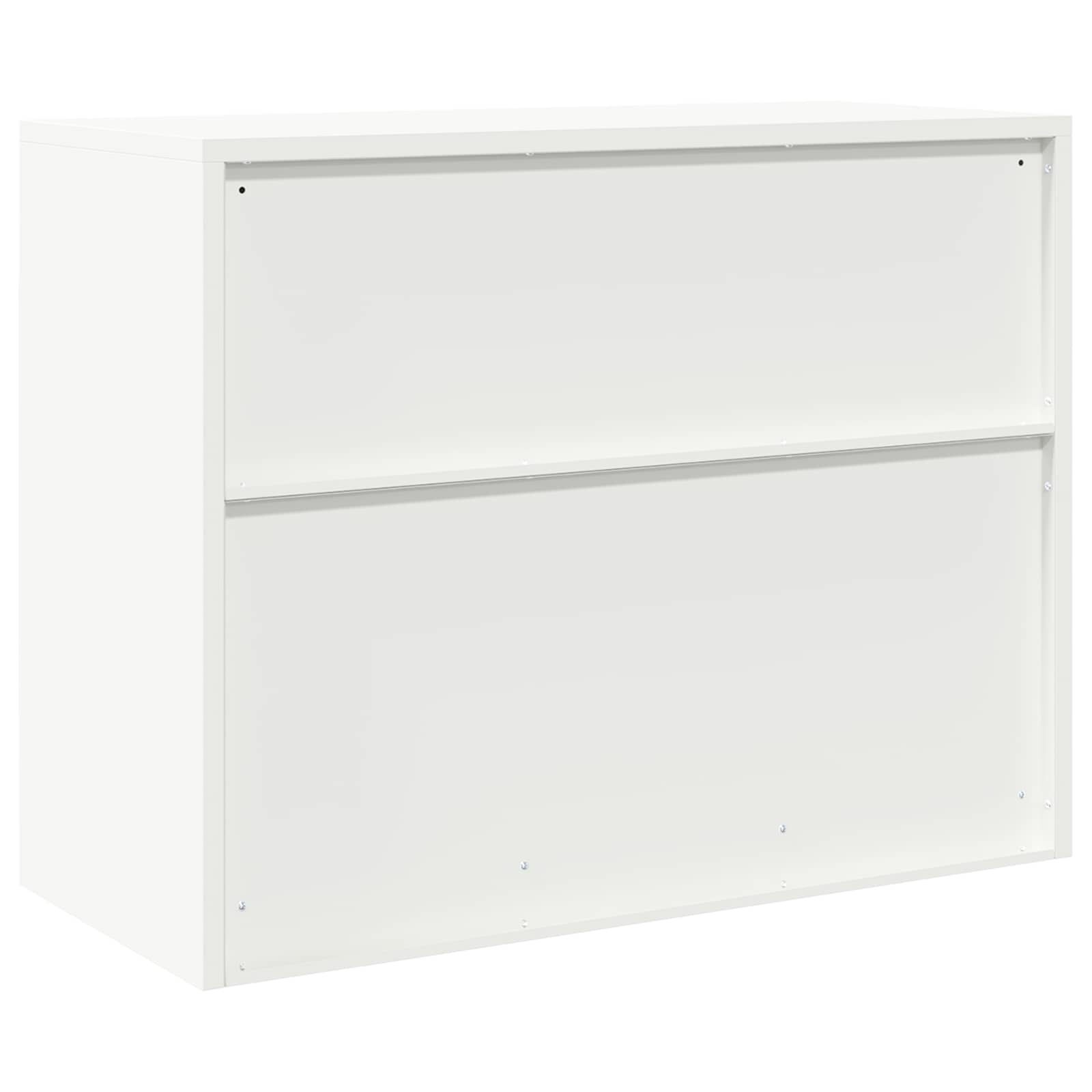 Aufbewahrungsschrank Weiß 90 x 40 x 70 cm Stahl