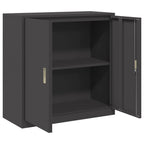 Aufbewahrungsschrank Schwarz 90 x 40 x 90 cm Stahl