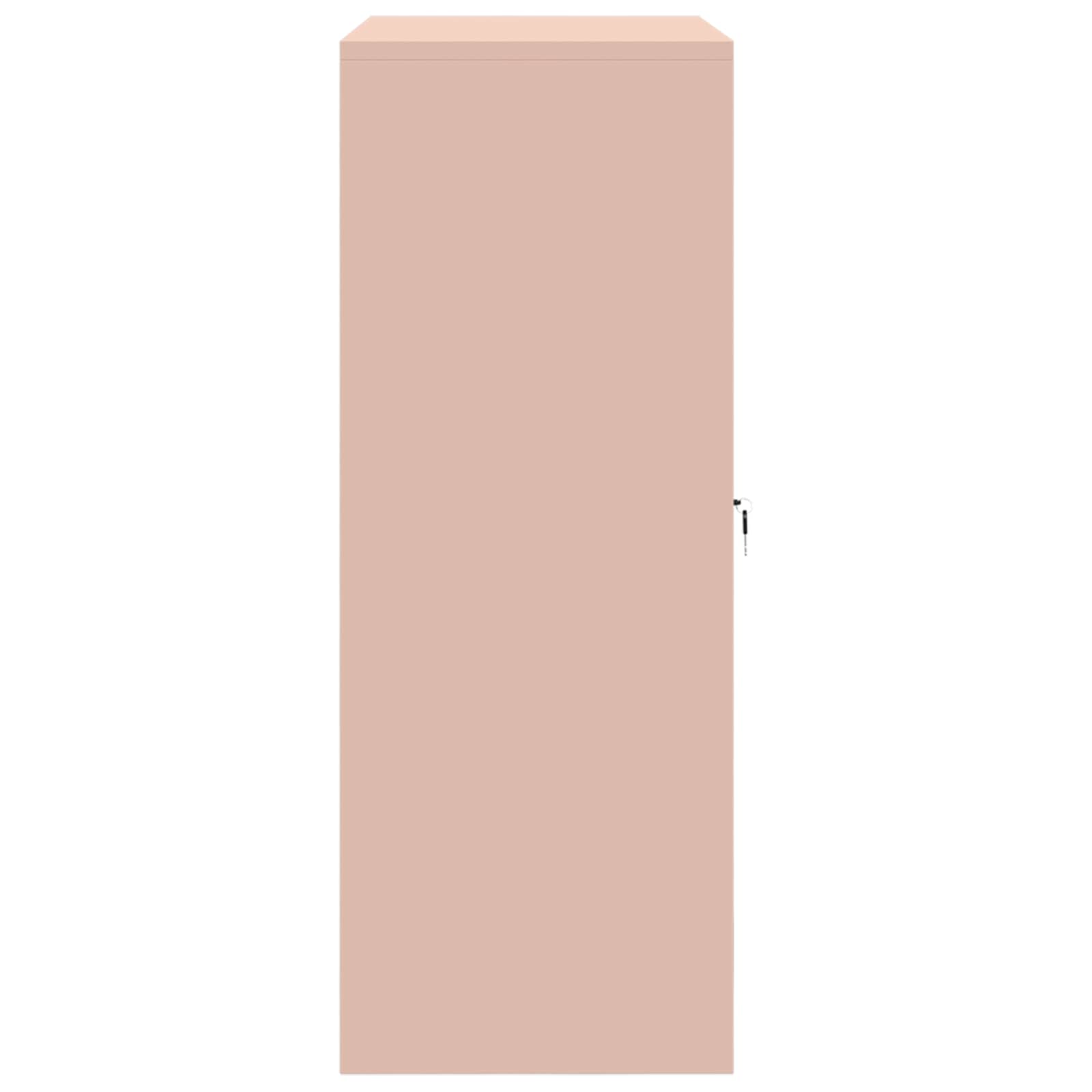 Aufbewahrungsschrank Rosa 90 x 40 x 105 cm Stahl