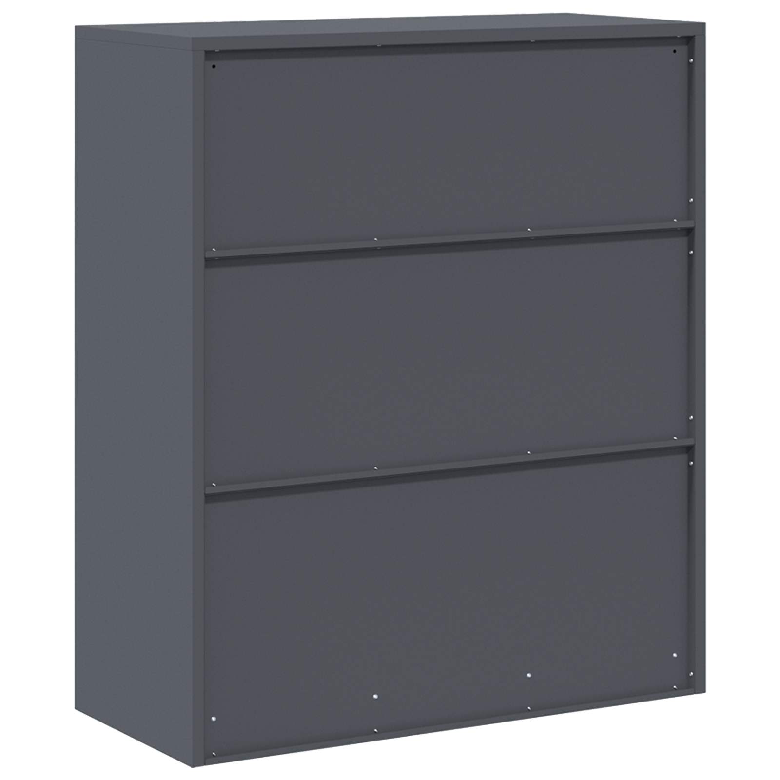 Aufbewahrungsschrank Anthrazit 90 x 40 x 105 cm Stahl