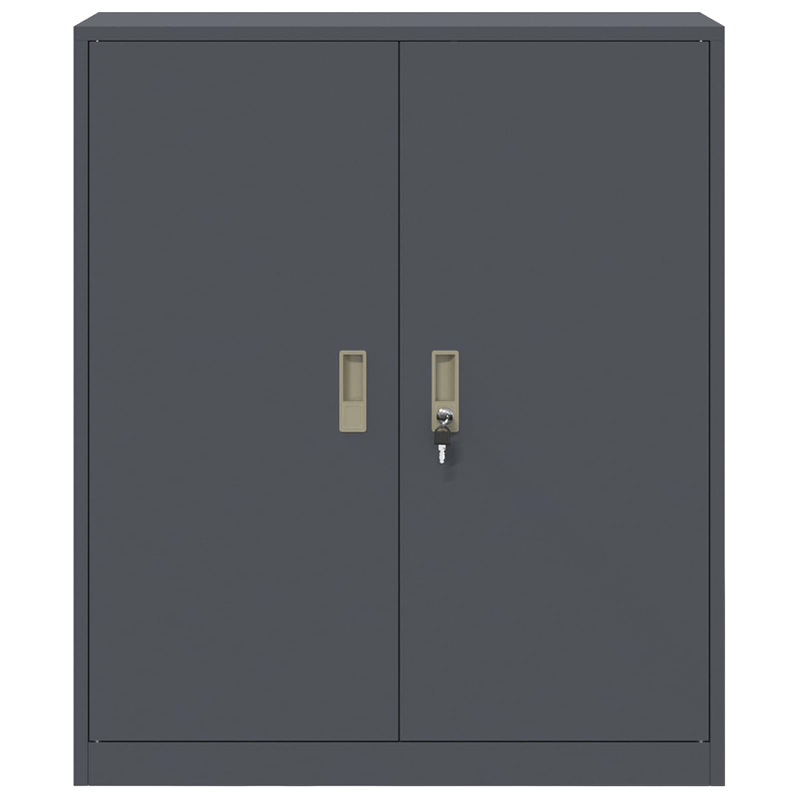 Aufbewahrungsschrank Anthrazit 90 x 40 x 105 cm Stahl