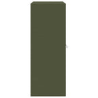Aufbewahrungsschrank Olive Grün 90 x 40 x 105 cm Stahl