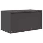 Aufbewahrungsschrank Schwarz 80 x 40 x 40 cm Stahl