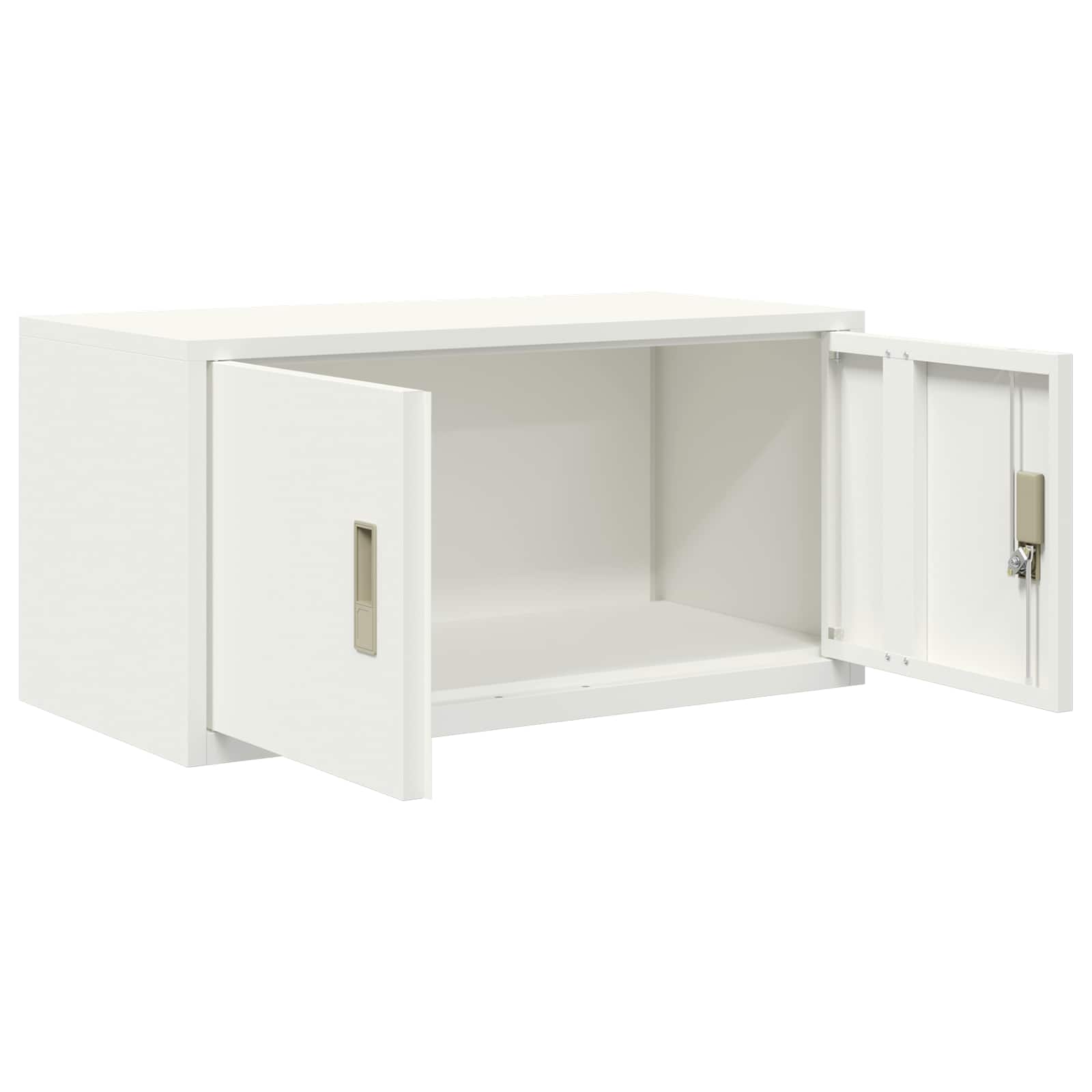 Aufbewahrungsschrank Weiß 80 x 40 x 40 cm Stahl