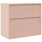 Aufbewahrungsschrank Rosa 80 x 40 x 70 cm Stahl