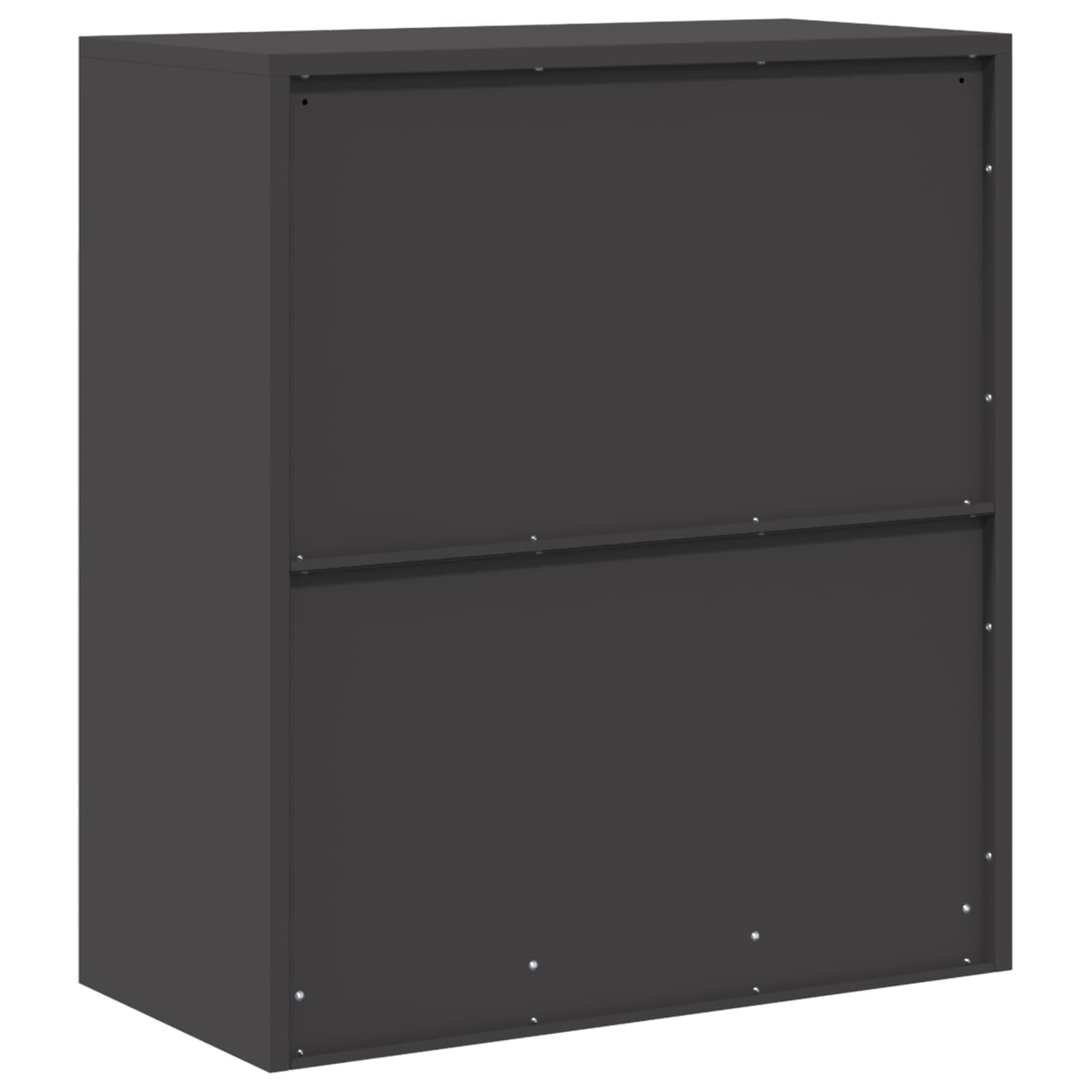 Aufbewahrungsschrank Schwarz 80 x 40 x 90 cm Stahl