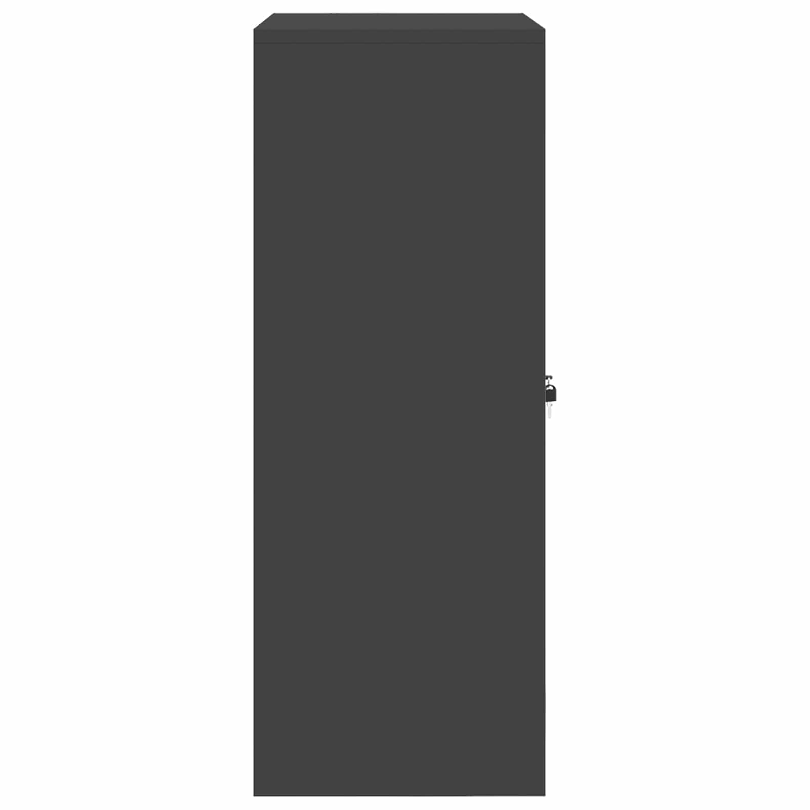 Aufbewahrungsschrank Schwarz 80 x 40 x 105 cm Stahl