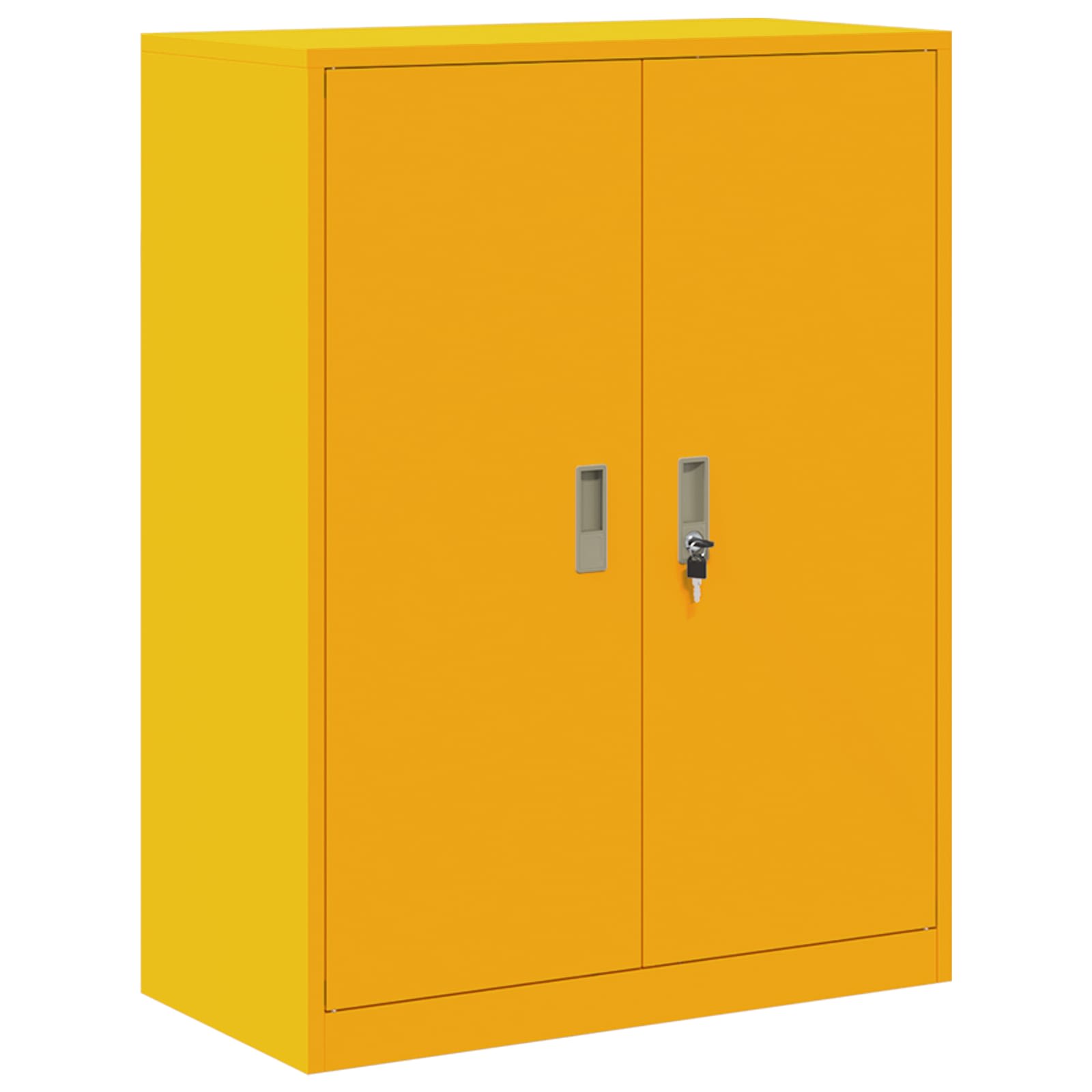 Aufbewahrungsschrank Senfgelb 80 x 40 x 105 cm Stahl