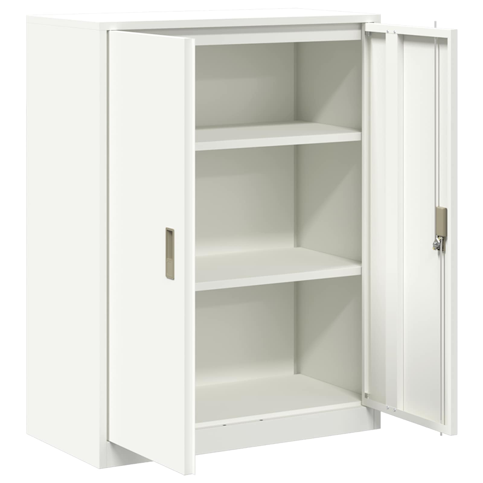 Aufbewahrungsschrank Weiß 80 x 40 x 105 cm Stahl