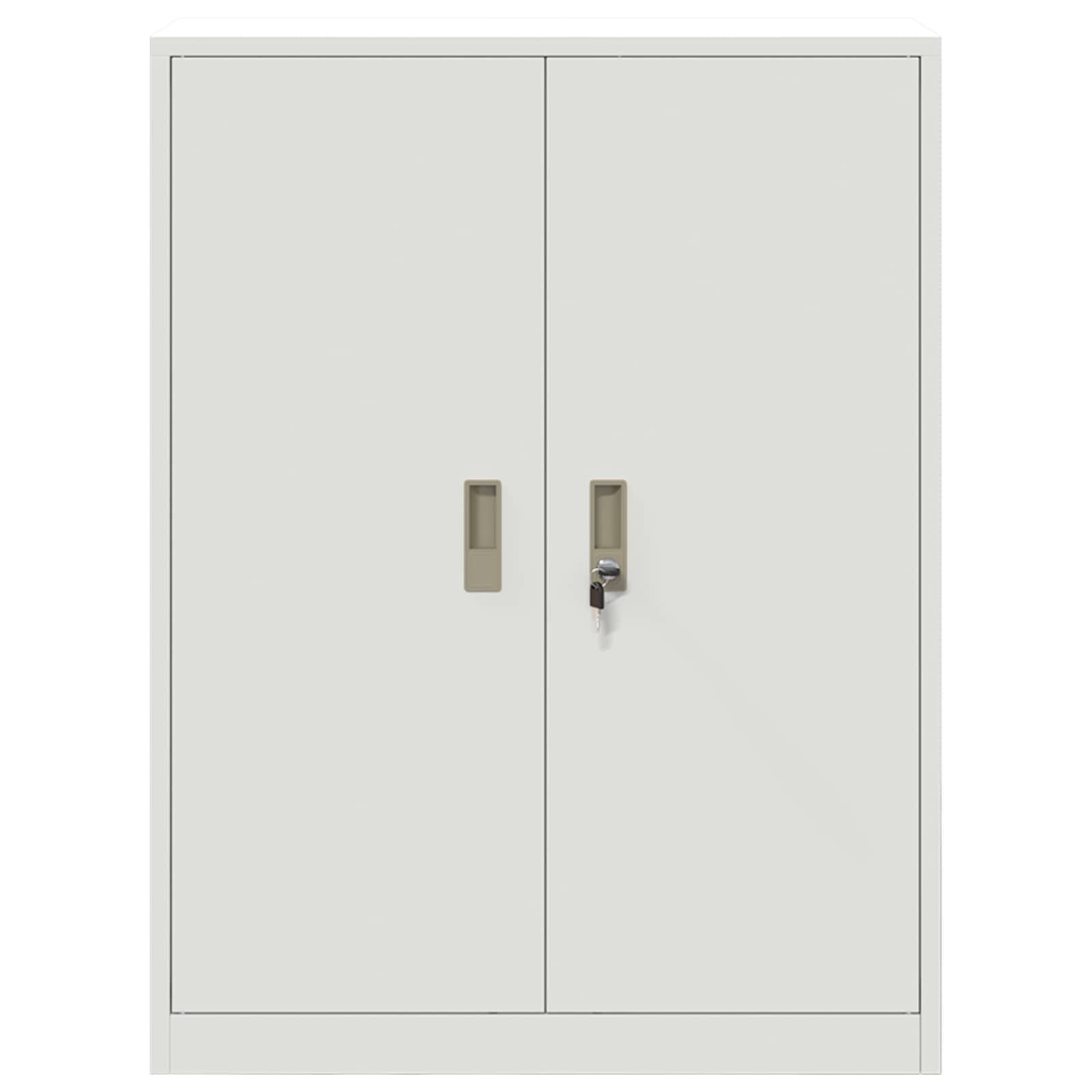 Aufbewahrungsschrank Weiß 80 x 40 x 105 cm Stahl