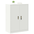 Aufbewahrungsschrank Weiß 80 x 40 x 105 cm Stahl