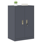 Aufbewahrungsschrank Anthrazit 60 x 40 x 90 cm Stahl