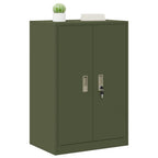 Aufbewahrungsschrank Olive Grün 60 x 40 x 90 cm Stahl