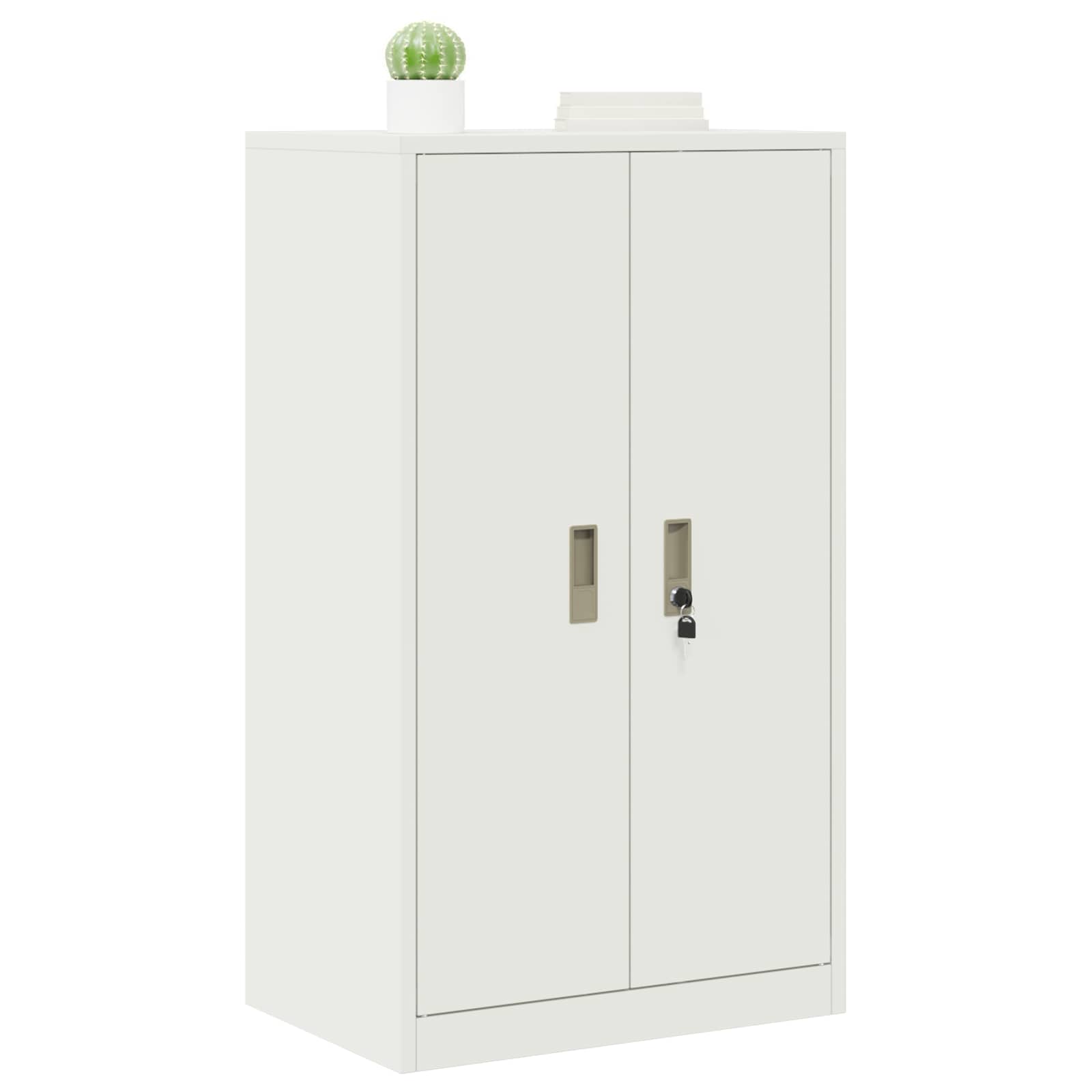 Aufbewahrungsschrank Weiß 60 x 40 x 105 cm Stahl