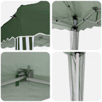 Pop-up Partyzelt 195 x 195 x 245 cm Grün Oxford-Stoff