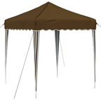 Pop-up Partyzelt 195 x 195 x 245 cm Taupe Oxford-Stoff