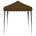 Pop-up Partyzelt 195 x 195 x 245 cm Taupe Oxford-Stoff