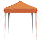 Pop-up Partyzelt 195 x 195 x 245 cm Orange Oxford-Stoff